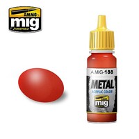 Ammo Red Metallic (17ml bottle) Hobby and Plastic Model Acrylic Paint #0188