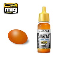 Ammo Orange Metallic color (17ml bottle) Hobby and Plastic Model Acrylic Paint #0189