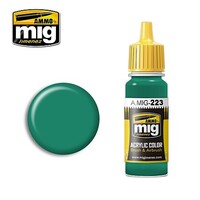 Ammo Interior Turquoise Green Color (17ml bottle) Hobby and Plastic Model Acrylic Paint #0223