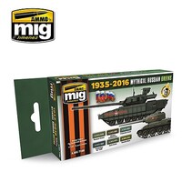 Ammo Mythical Russian Greens (1935-2016) Colors Paint Set Hobby and Model Paint Set #7160
