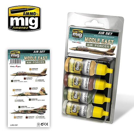 Ammo Middle East Air Forces (four 17ml bottles) Hobby and Plastic Model Paint Set #7217