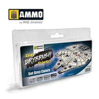 Ammo DRYBRUSH Set Grey Colors