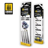 Ammo Premium Dio Drybrush Set Hobby and Plastic Model Paint Brush #7607