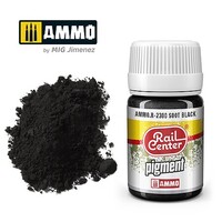 Ammo Rail Center Soot Black Pigment (35ml bottle) Hobby and Plastic Model Paint #r2300