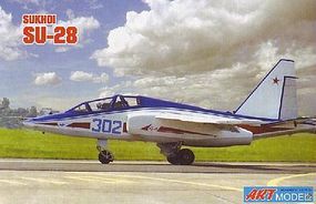 ArtModelKits Sukhoi Su28 Trainer Aircraft Plastic Model Airplane Kit 1/72 Scale #7211