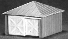 AM Storage Shed w/Double Doors HO Scale Model Railroad Building #115