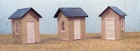 AM Small Sheds (3) HO Scale Model Railroad Building #116