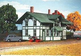 American-Models Farbar Station Kit HO Scale Model Railroad Building #111 American-Models Farbar Station Kit HO Scale Model Railroad Building #111