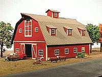 American-Models Country Barn Kit HO Scale Model Railroad Building #119