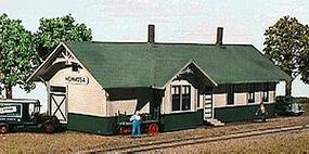 American-Models Union Pacific Standard 24 x 64' Depot HO Scale Model Railroad Building #127 American-Models Union Pacific Standard 24 x 64' Depot HO Scale Model Railroad Building #127