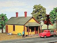 American-Models 1-Story House Kit HO Scale Model Railroad Building #129