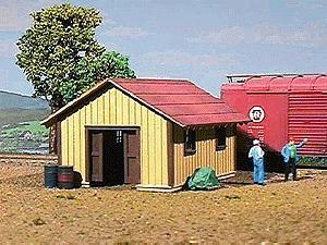 American-Models Pennsylvania Railroad Standard Tool House Kit HO Scale Model Railroad Building #131