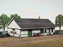 American-Models Great Northern Depot Kit HO Scale Model Railroad Building #133 American-Models Great Northern Depot Kit HO Scale Model Railroad Building #133