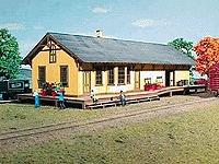 American-Models New Freedom Pennsylvania Railroad Depot Kit HO Scale Model Railroad Building #141
