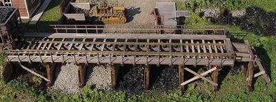 American-Models Pennsylvania Railroad Standard Coal Trestle Kit HO Scale Model Railroad Building #179