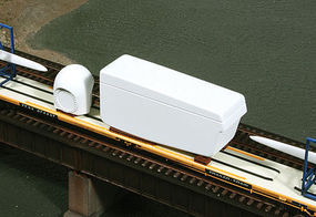 American-Models Wind Turbine Nacelle & Cone w/Blocking Flatcar Load Kit Cast Resin & Laser-Cut Parts (unpainted) American-Models Wind Turbine Nacelle & Cone w/Blocking Flatcar Load Kit Cast Resin & Laser-Cut Parts (unpainted)