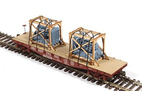 American-Models Crated Diesel Engine/Generator Load HO Scale Model Train Freight Car Load #221
