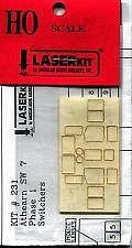 American-Models SW7 Phase 1 Switchers Window Set HO Scale Model Train Part #231