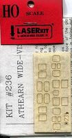 American-Models Wide Vision Caboose Window Set HO Scale Model Train Part #236 American-Models Wide Vision Caboose Window Set HO Scale Model Train Part #236