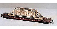 American-Models Wooden Crates w/Blocking for a Flat Car HO Scale Model Train Freight Car Load #287
