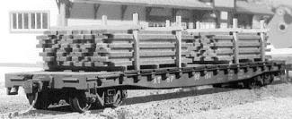 525 Laser Cut Wood Dimensional 2” x 4” Lumber Boards Planks HO Scale Cargo Loads 