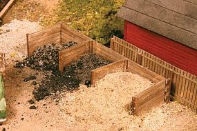American-Models Material Bins Kit pkg(2) HO Scale Model Railroad Building Accessory #333 American-Models Material Bins Kit pkg(2) HO Scale Model Railroad Building Accessory #333