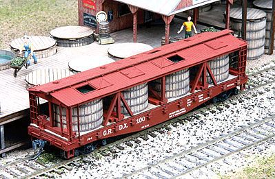 American-Models Pickle Car Conversion Kit - Athearn or Tichy 40 Flatcar HO Scale Model Train Frieght Car #391