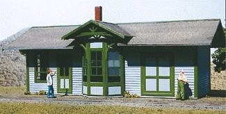 American-Models Springfield Depot Kit O Scale Model Railroad Building #480