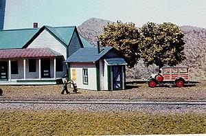 American-Models Miners Cabin Kit O Scale Model Railroad Building #482