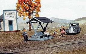 American-Models Pacific Electric Style Passenger Shelter Kit O Scale Model Railroad Building #483 American-Models Pacific Electric Style Passenger Shelter Kit O Scale Model Railroad Building #483