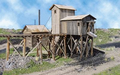 American-Models Martinsburg Coal Mine #1 Kit O Scale Model Railroad Building #488