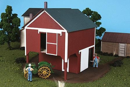 American-Models Loft Barn Kit O Scale Model Railroad Building #489