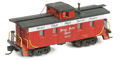American-Models 35 Wood Cupola Caboose - Kit Nickel Plate Road N Scale Model Train Freight Car #551