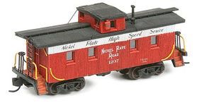 American-Models 35' Wood Cupola Caboose Kit Nickel Plate Road N Scale Model Train Freight Car #551 American-Models 35' Wood Cupola Caboose Kit Nickel Plate Road N Scale Model Train Freight Car #551