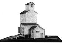 American-Models Farmers Grain & Stock Company (Kit) N Scale Model Railroad Building #606