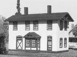 American-Models Two story depot w/sq. bay N-Scale