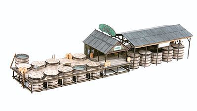 American-Models The Pickle Works G. R. Dill & Sons Salting Station Kit N Scale Model Railroad Building #625