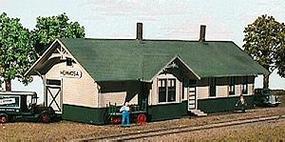 American-Models Up Style One-Story Depot N Scale Model Railroad Building #627