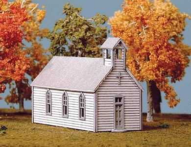 American-Models Crossroads Church Kit N Scale Model Railroad Building #691