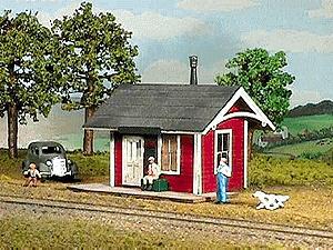 American-Models Branchline Depot Kit HO Scale Model Railroad Building #790
