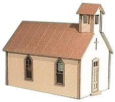 American-Models Crossroads Church Kit HO Scale Model Railroad Building #791