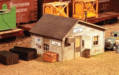American-Models Grand Avenue Yard Office Kit HO Scale Model Railroad Building #795