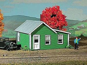 American-Models Company House Kit - 2-3/4 x 2-1/2 x 2 HO Scale Model Railroad Building #798