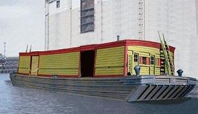 American-Models Harbor Barge #1 New York Central Kit HO Scale Model Railroad Vehicle #8001