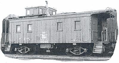 American-Models Wood Caboose - Kit Rock Island - Standard Version HO Scale Model Train Freight Car #868