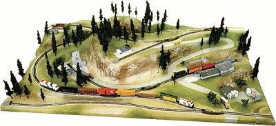 American-Plastics Rocky Ridge Extension for High Sierra Layout Painted N Scale Model Railroad Scenery #1015