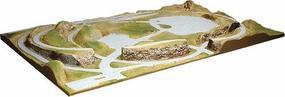 American-Plastics Timber Ridge Layout Painted 5' X 8' HO Scale Model Railroad Scenery #4005 American-Plastics Timber Ridge Layout Painted 5' X 8' HO Scale Model Railroad Scenery #4005
