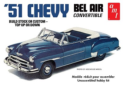 AMT 1951 Chevy Convertible Plastic Model Car Kit 1/25 Scale #1041