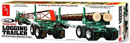 AMT Peerless Logging Trailer Plastic Model Vehicle Kit 1/25 Scale #1103