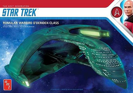 AMT Star Trek Romulan Warbird Battle Cruiser Science Fiction Plastic Model Kit 1/3200 #1125